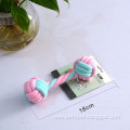 New Candy Color Cotton Rope Chew Dog Toy